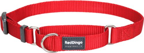 Red Dingo Polostahovací nylonový obojek červený, 25 mm x 41-62 cm