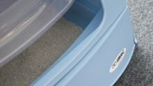 IMAC Krytý kočičí záchod s výsuvnou zásuvkou pro stelivo - modrý - D 40 x Š 56 x  42,5 cm