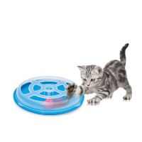 Hračka pro kočku - kruh s míčkem Argi - 29 x 5 cm - modrá