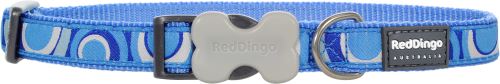 Red Dingo Nylonový obojek vzor Circadelic Blue - 25 mm x 41-63 cm