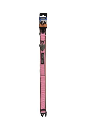 IMAC Nylonový nastavitelný obojek pro psa - růžový - obvod krku 45-56, tloušťka 2,5 cm