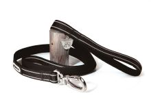 IMAC Nylonové vodítko pro psa - černé - délka 150, šířka vodítka 2,5 cm