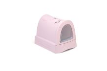 IMAC Krytý kočičí záchod s výsuvnou zásuvkou pro stelivo - růžový - D 40 x Š 56 x V 42,5 cm