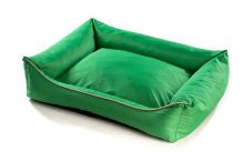 Pelech pro psa Argi obdélníkový - snímatelný potah z polyesteru - zelený - 70 x 55 cm