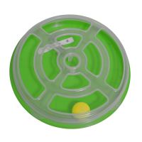 Hračka pro kočku - kruh s míčkem Argi - 29 x 5 cm - zelená