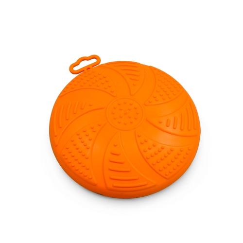 Frisbee - létající talíř Argi - gumový - oranžový - 17 cm