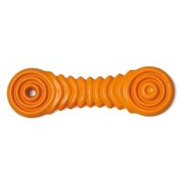 Gumová hračka pro psy Argi - typ 4 - oranžová - 17 x 5 cm